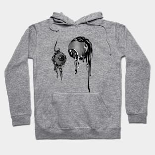 Surreal Eyeball Strange Unique Gifts Pastel Goth Dark Academia Hoodie